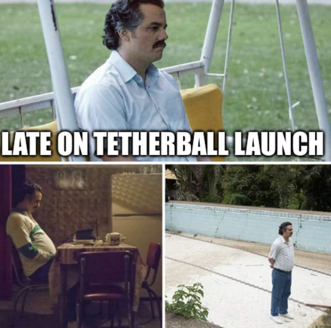 StroutMotivateU's tweet image. #TetherballCoinMemeContest #Tetherball $SOL

Don’t be this guy