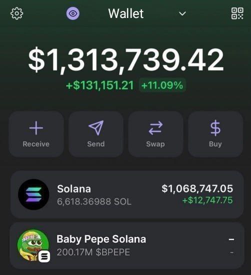 BitcoinPulseX's tweet photo. To celebrate my recent success I am giving away $5,000 to 5 of my followers! 💸

To enter: Like, RT and comment address 👇

I made many of my followers rich this month, I called $RNT, $PEIPEI and $MOTHER before they did more than a 100x, my next call is @Babysolpepe

I just put 10 SOL into their presale and I’m convinced this will be one of my best trades yet. 

If you’re interested in joining the $BPEPE presale too, you can do so by simply sending minimum 0.5 $SOL to: 

83CQzDLM1C5W1bVa7wwiwZMgZ1R4rWX65sXJwvvgzrva

This project only launched a couple days ago so we are still super early, massive opportunity here.
This is my #1 conviction play atm! 
I’ll tell you why I’m extremely bullish on this.

First of all, it’s a $PEPE derivative. Anyone who’s been trading memecoins knows they can perform extremely well, especially if there’s a strong team behind it with good art and marketing. 

$BPEPE has all of that, you are literally looking at a 100M+ mc memecoin which HASN’T even launched yet.. that’s the craziest part about it. If you get into $BPEPE now, you will start with huge profits immediately at the launch. 

Their presale opened a couple days ago and they already raised 160+ SOL, which just proves how strong their marketing team is. 

Smart people will frontrun the rest by getting into this NOW. That’s how you make real money in crypto, seeing potential in something before others do. 

Take it from me, I have made millions off crypto over the last few months and provided life changing profits for many of my followers with my calls. 

Don’t fade this opportunity, trust me. You will regret it. 🤝