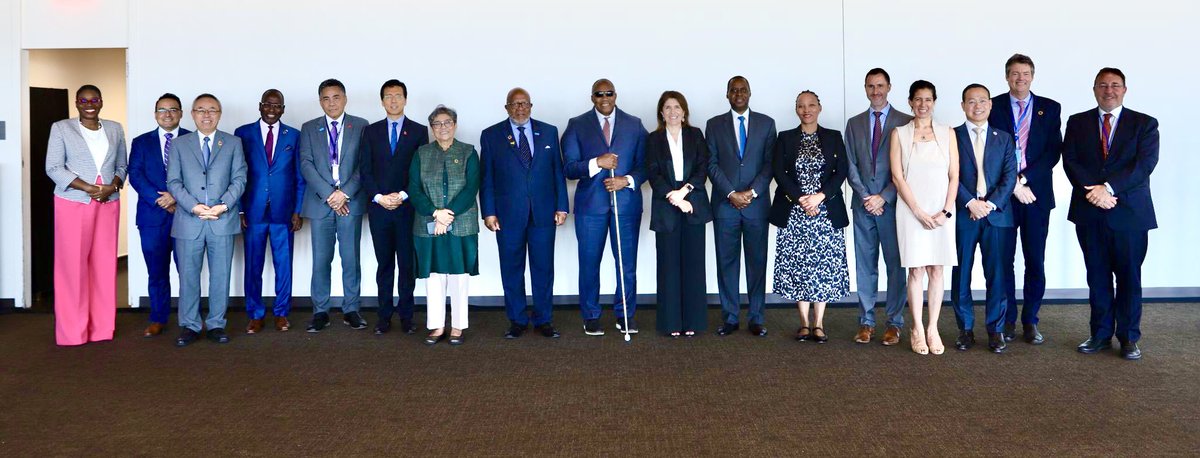 UN_PGA's tweet photo. I was pleased to convene the final meeting of the LLS Advisory Board today for the 78th Session.

Appreciate the comprehensive dialogue on how to best support LDCs, LLDCs, and SIDS on their path to sustainable development, including through the High-Level Political Forum and the upcoming Summit of the Future, amongst other events. 

Thanks to all the Board members for their valuable contributions throughout the session.