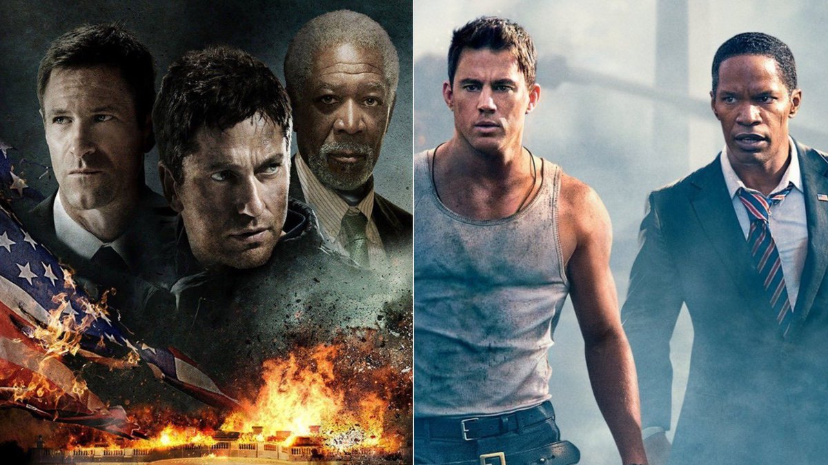 isaacfeldberg's tweet photo. In another embarrassing gaffe, Biden has confused OLYMPUS HAS FALLEN for WHITE HOUSE DOWN https://t.co/B9G7SPDpG6