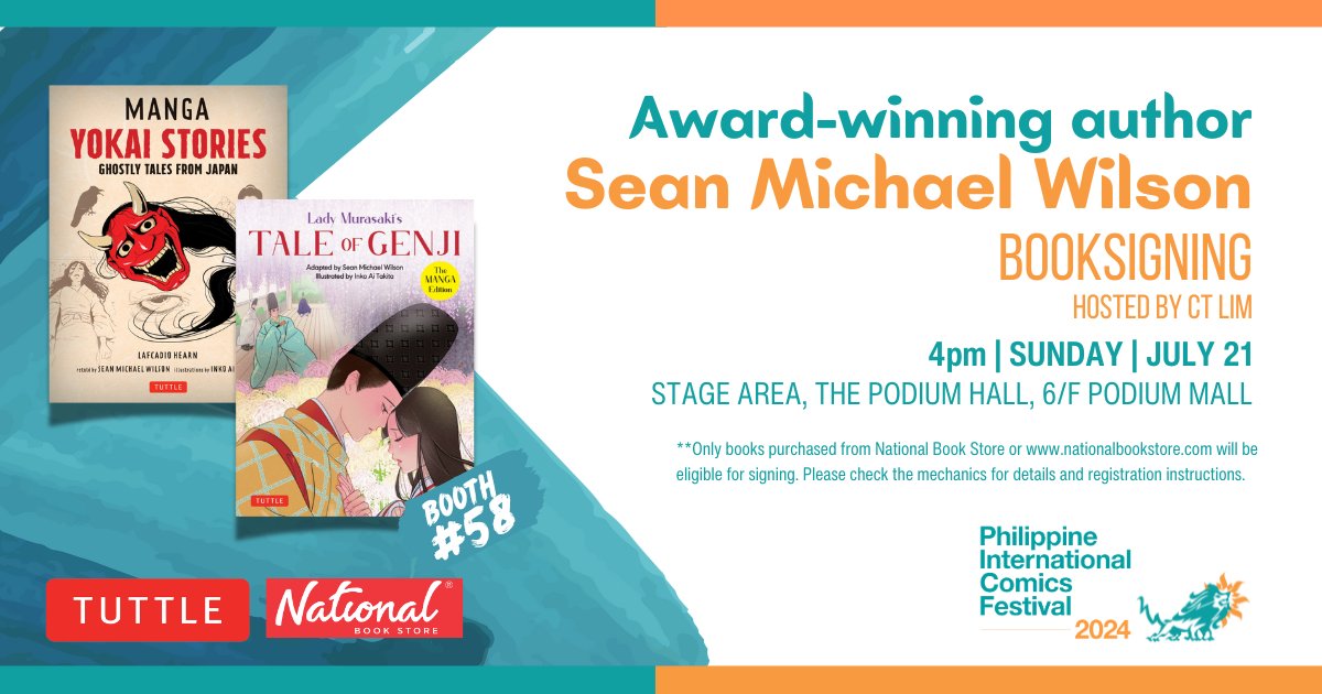 I’m happy to be a guest at this year’s Philippine International Comics Festival (PICOF), in Manila. It’s my first time in the Philippines.   
  
On July 20th and July 21st, I will be doing a book signing at 4pm on Sunday 21st. 
 
 Nice!