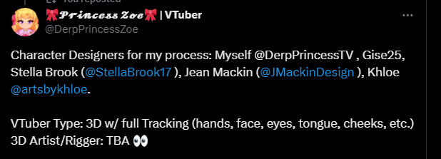 JMackinDesign's tweet image. Really thanks for choosing me for your vtuber work :) @DerpPrincessZoe