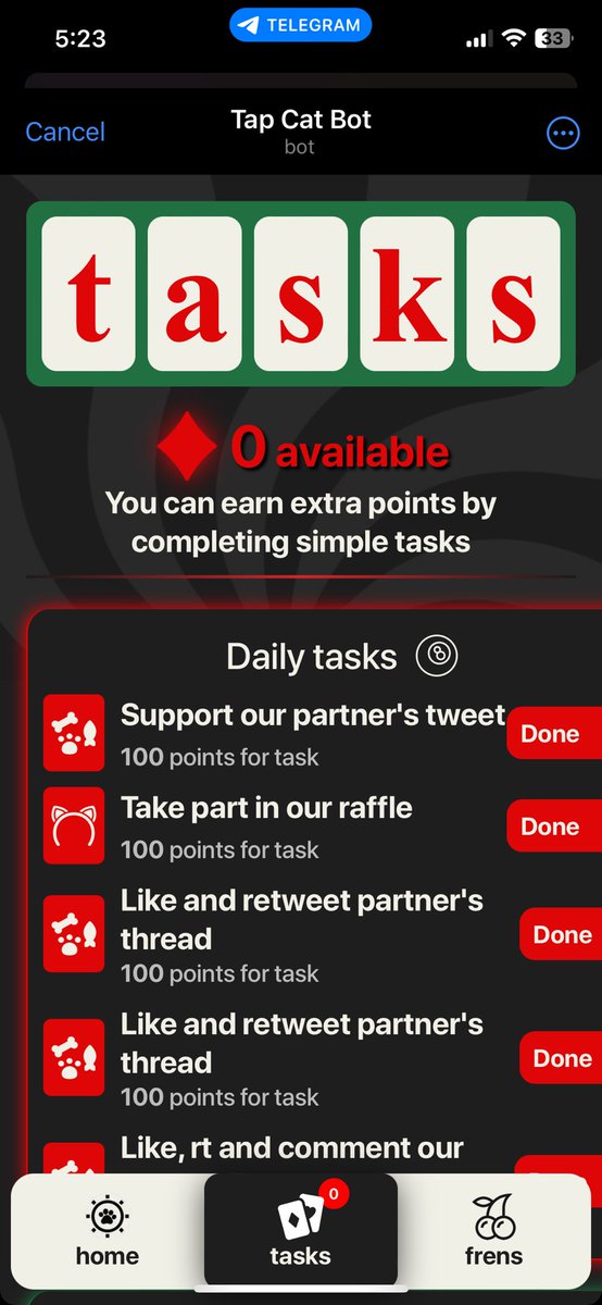 erikblvck's tweet photo. @CatTapCoin Done🤝🏻 https://t.co/jSBDpS3LLY