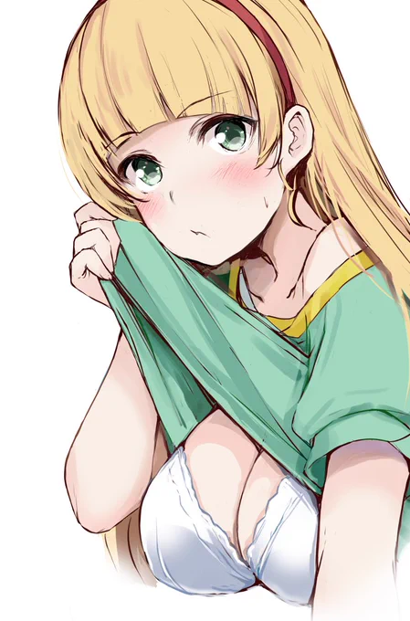 暑いからね|д゜)チラッ 