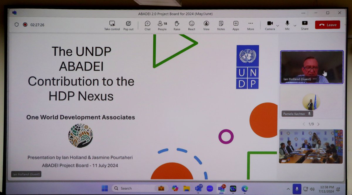 UNDPaf's tweet photo. At the #ABADEI board meeting, a $250M+ investment from 2022-2024 was highlighted, impacting 6M+ Afghans, including 3M+ women, across 261 districts in 33 provinces of 8 regions. Gains have been achieved in essential services, livelihoods, climate resilience, &amp; social cohesion. https://t.co/IryED8EH8E