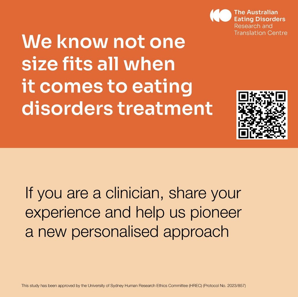 Calling all eating disorder clinicians. We'd love to talk to you about your thoughts and ideas about how eating disorders are developed and maintained, and about the treatments that are currently available.