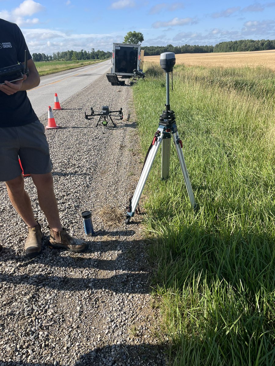 WeigelDrainage's tweet image. Demo day, looking at new tech to increase efficiency and value to customers. LiDAR, Multispectral, NDVI, and Thermal.