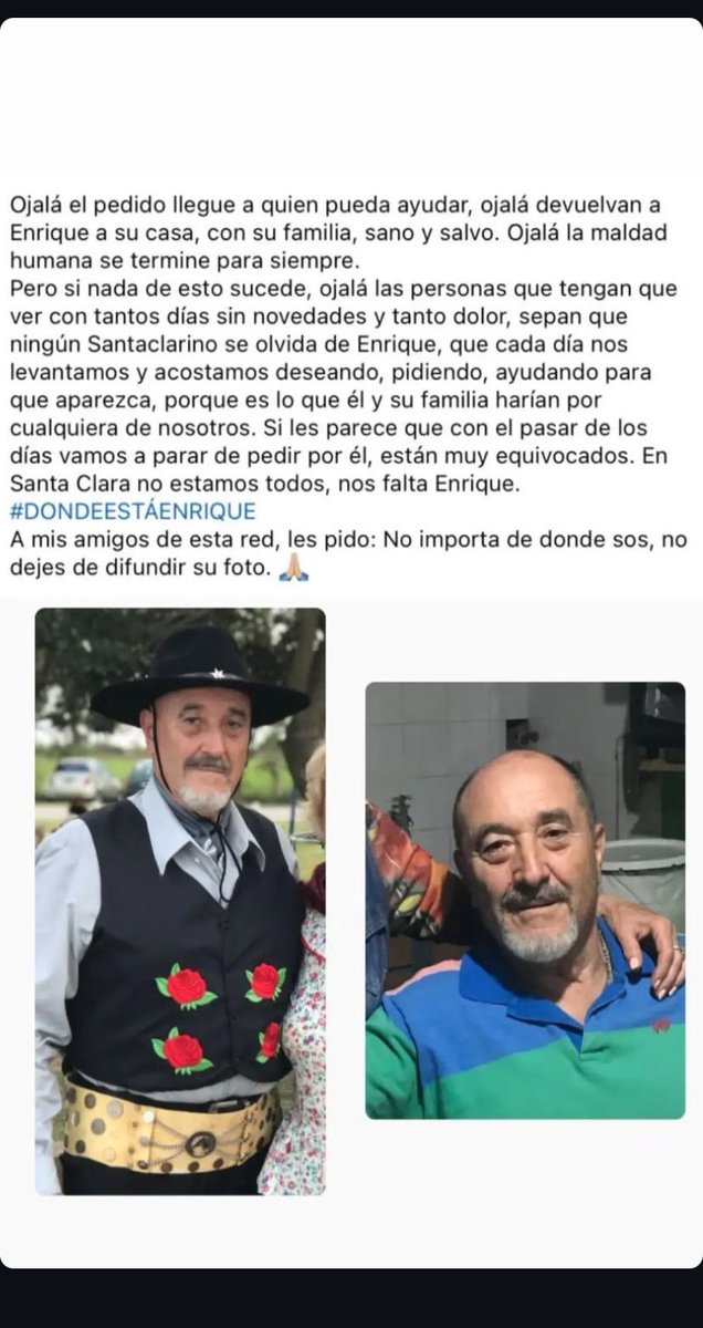 Facu_Moyano4's tweet photo. @PatoBullrich ???? 
@LANACION @clarincom @DiarioOle @lacapital @radiomitre @Cadena3Com @mauroszeta @diariouno @cronica @JMilei #Desaparecido @entreriosya @Nacional_StaFe @lacapital @telefe @telenoche @CABLENOTICIAS @maxipullaro @MarceloPolino @AngeldebritoOk @CortaPorLozano https://t.co/dy16MJdbS2