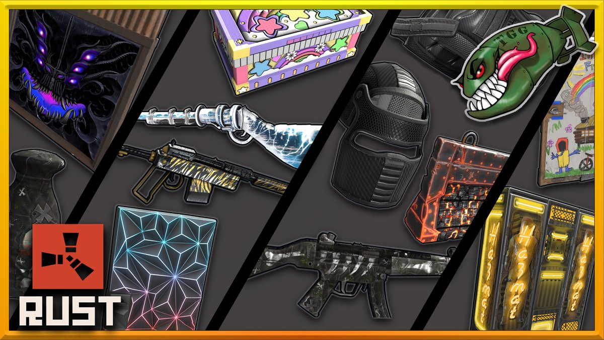 gerrmanman's tweet photo. Check out this week's @playrust Limited Shop with me! https://t.co/28bXhAKfoJ #Rust #rustskins GEt them here- https://t.co/3Le2c6AJE0 https://t.co/jOUeWzcdIt