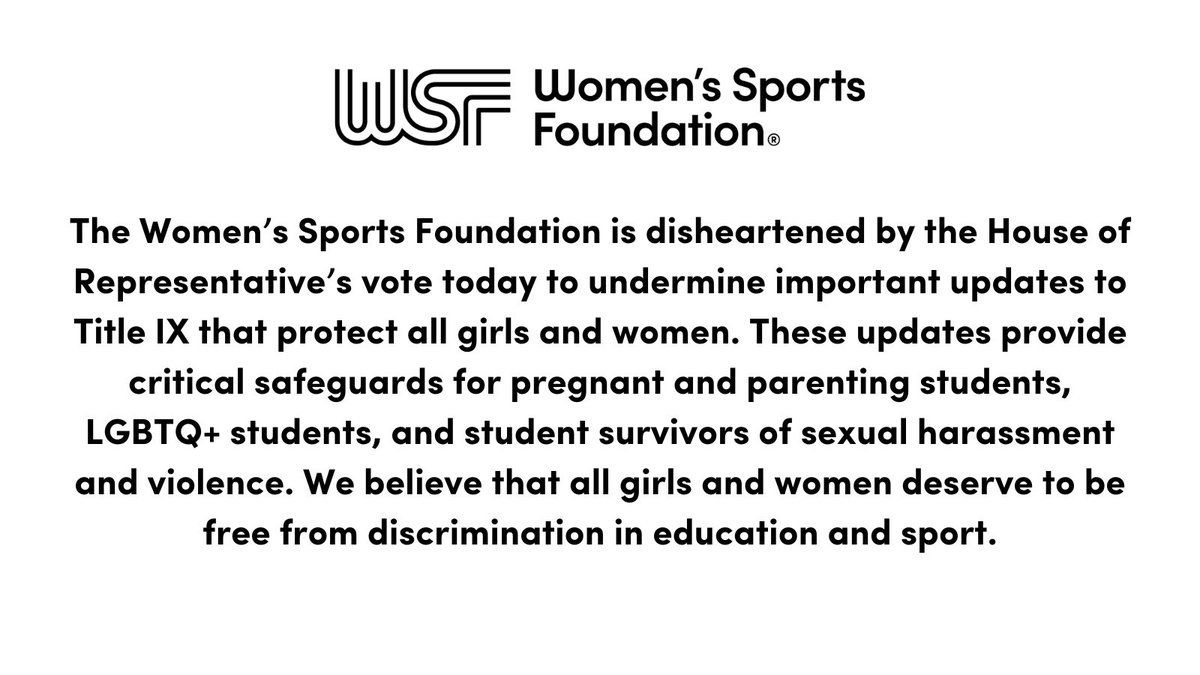 WomensSportsFdn's tweet photo. https://t.co/y7A20JbyYt