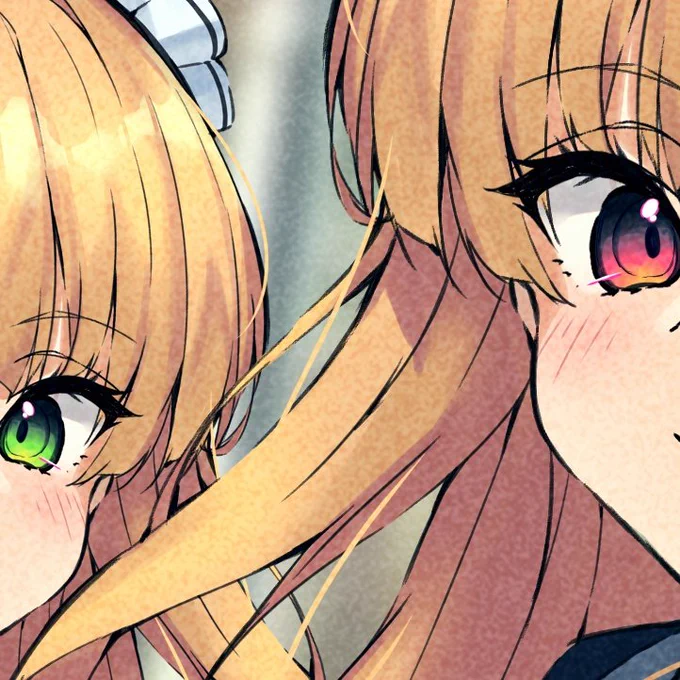 おはよう!お昼にモモイミドリのイラスト上げます 