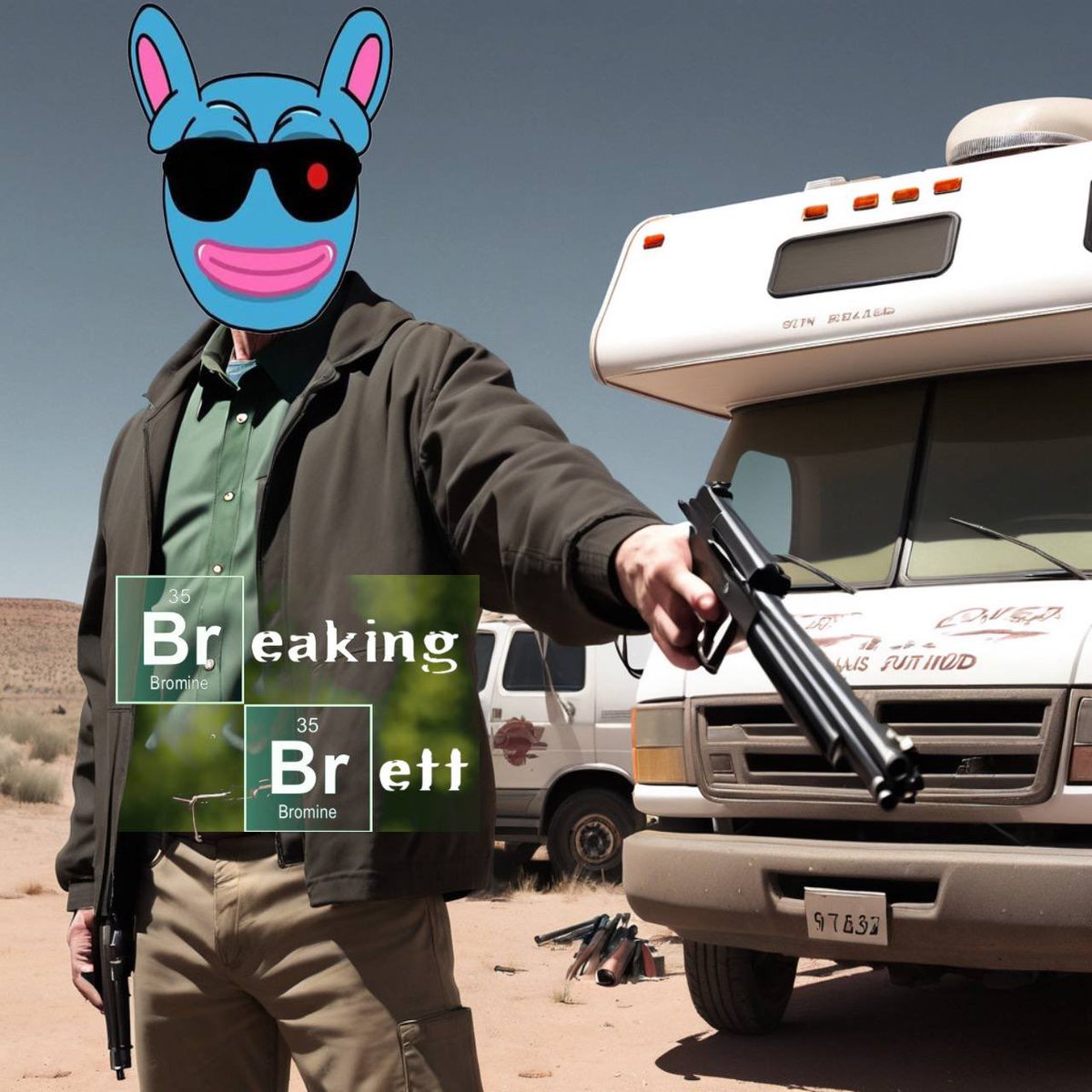BrBrett_base's tweet photo. 🚨 Breaking Brett Meme Competition is Now Live! 🚨
Calling all meme creators and Breaking Bad fans! It's time to showcase your creativity in our Breaking Brett meme competition. We want to see your best Breaking Bad-themed memes featuring Brett! https://t.co/p3PxiCbTLI