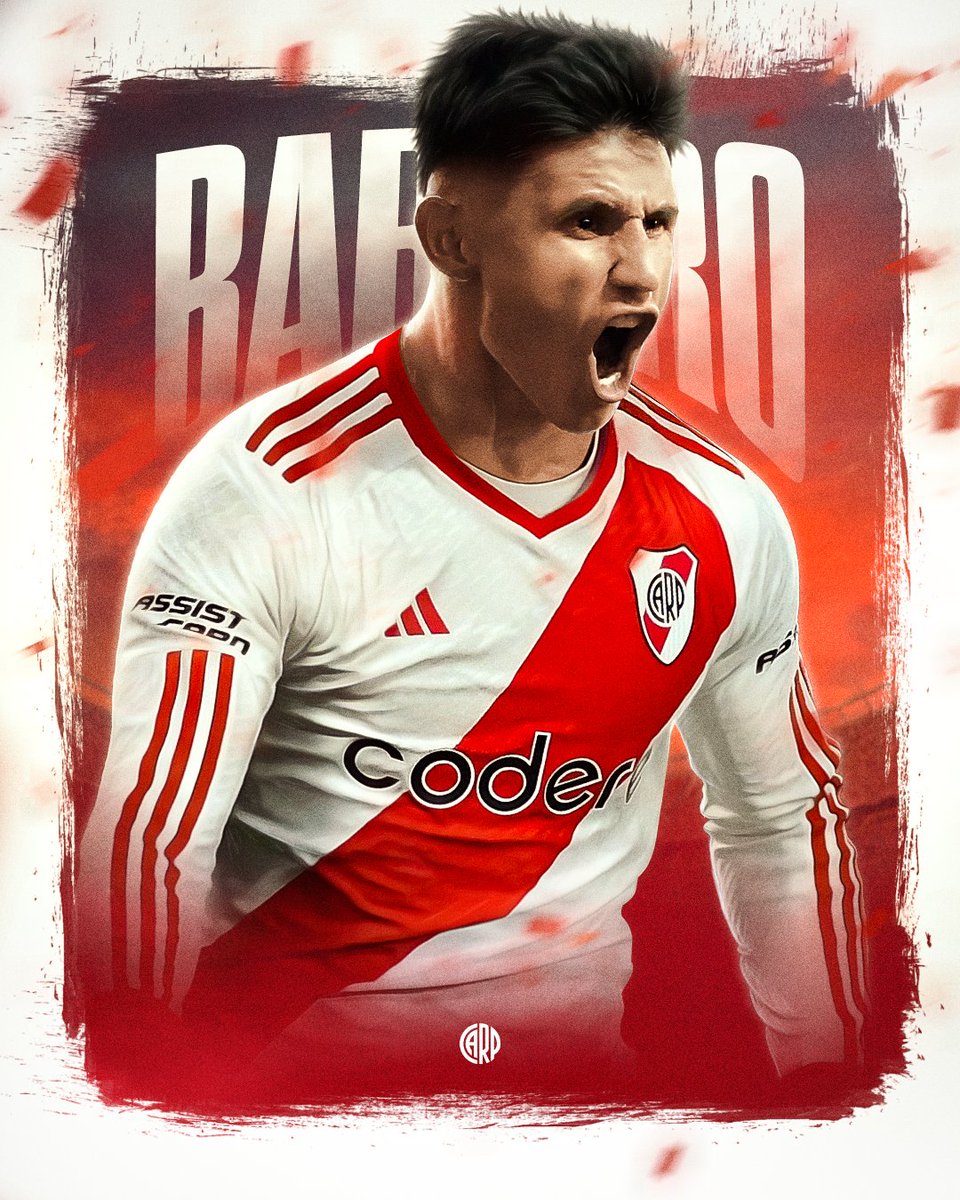 RiverPlate's tweet photo. ¡Adam Bareiro, nuevo refuerzo del Más Grande! 🤍❤️🤍