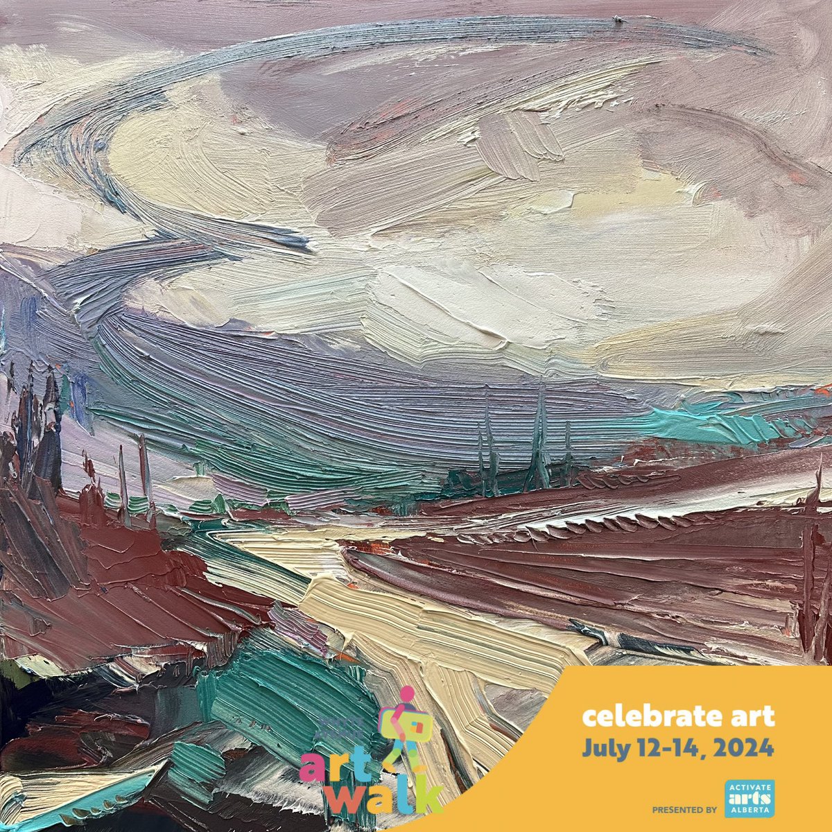 Join me at the <a href="/YEGArtWalk/">Whyte Avenue Art Walk | Edmonton</a> this weekend July 12-14 over at McIntyre Park for a fabulous 3 days of art! I am bringing this painting titled “Pursuing Tom” with me to the event alongside several brand new original works. Find me next to the library ! #yeg #yegevent #yegart #art