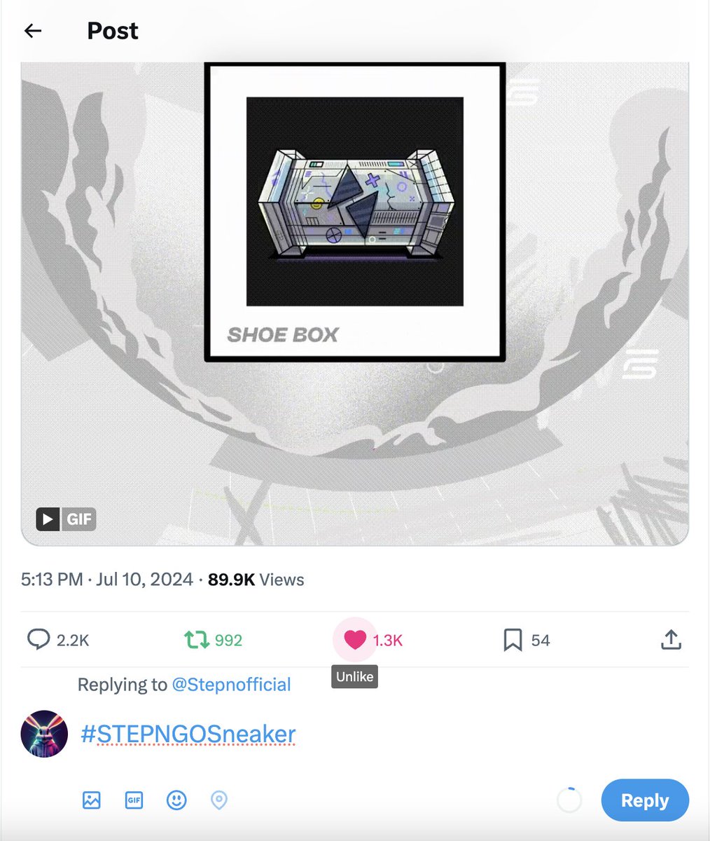 KingJr1900's tweet photo. @Stepnofficial #STEPNGOSneaker https://t.co/xILuhJL27Y