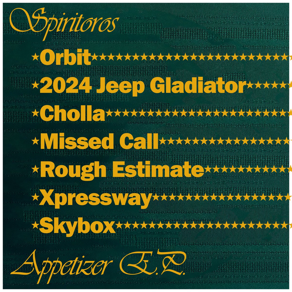 🍽️🍽️🍽️ 
Appetizer EP
Out this Sunday
🍽️🍽️🍽️