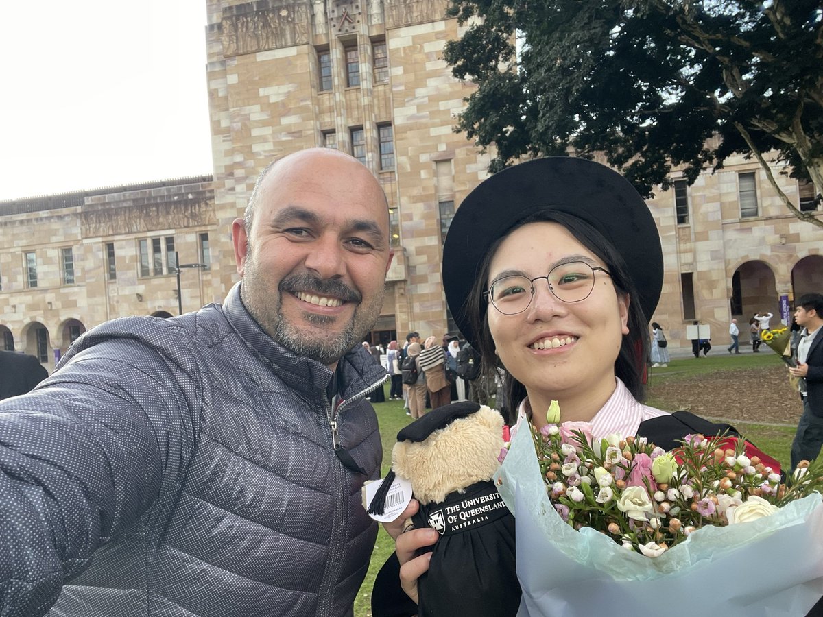 samir_alahmad's tweet photo. Congratulations on finishing your PhD @YC_Kang05 ! 🎉 All your hard work has paid off. It was a great pleasure working with you and being part of your PhD advisory committee. Well done! 👏 #PhDAchievement #HardWorkPaysOff #QAAFI #UQGraduations https://t.co/f6HGnjfMYH