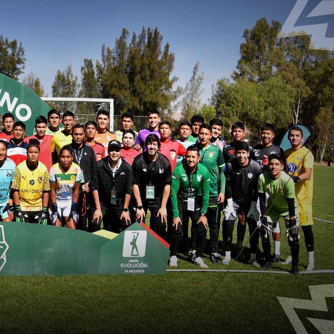 eldiadel1's tweet photo. ¡Gracias a la Federación Boliviana de Fútbol 🇧🇴, a todos los arqueros y arqueras, y todos los que formaron parte de esta tercera edición de la #QualyFBF rumbo al #CEA2024 ☝️! https://t.co/t5rdJr7ARm