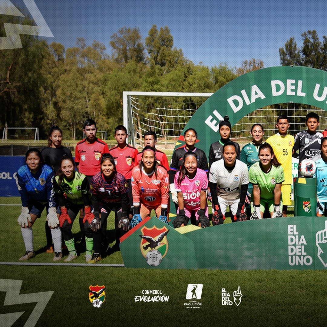 eldiadel1's tweet photo. ¡Gracias a la Federación Boliviana de Fútbol 🇧🇴, a todos los arqueros y arqueras, y todos los que formaron parte de esta tercera edición de la #QualyFBF rumbo al #CEA2024 ☝️! https://t.co/t5rdJr7ARm