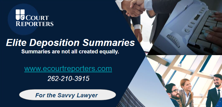 eCourtReporters's tweet image. ecourtreporters.com/elite-depositi… 
AI-powered deposition summaries available now!
#litigation #depositions #transcripts