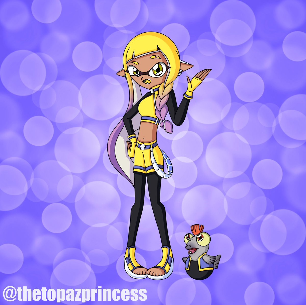 Happy #PortfolioDay !!!

These are my four Splatoon agents: Ikura (Cap’n Three); Kiki/Keeks (Agent 4); Octa (Agent 8); and Veronika/Ron (New/Neo Agent 3) 🩵🧡💜💛

I can’t wait to show you more of my take on the Splatoon world, and some of my headcanons and ideas 😊