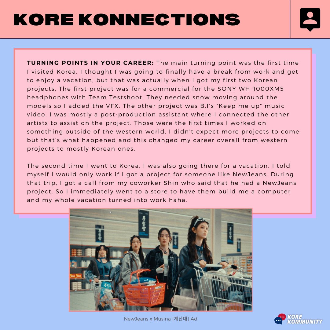 korekommunity's tweet photo. (Pt. 2) When MV production companies need #3D #VFX, they call MIKO📞

Dive into the mind of this creative genius who brings imaginary worlds to life and continually pushes the boundaries of what’s possible on screen 🌐

#kpopmv #mv #seventeen #aespa #newjeans #ive #straykids #nct https://t.co/6f6sJnDesc