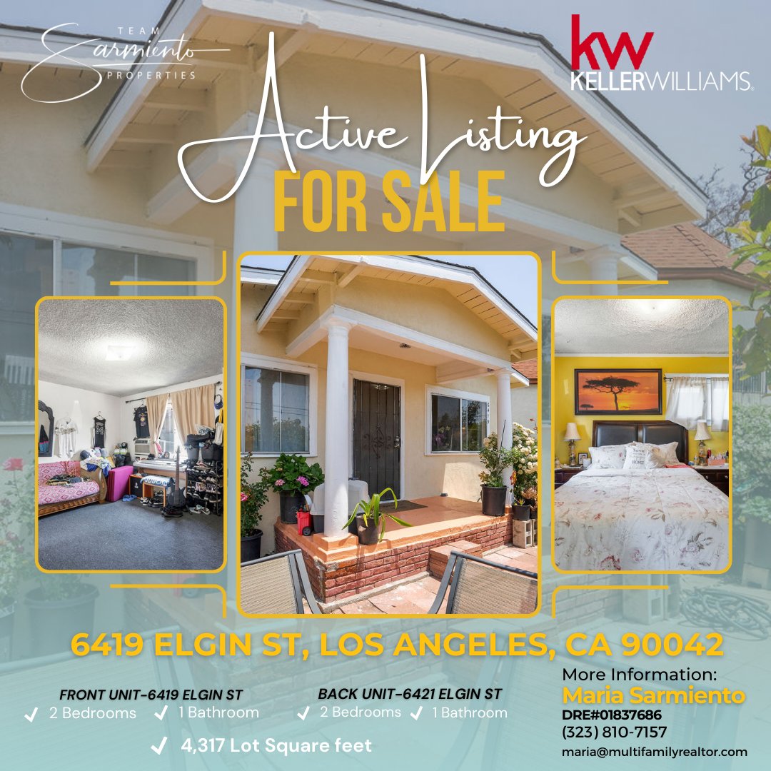 TeamSarmiento's tweet photo. 𝐓𝐄𝐀𝐌 𝐒𝐏 𝐉𝐔𝐋𝐘 𝐀𝐂𝐓𝐈𝐕𝐄 𝐋𝐈𝐒𝐓𝐈𝐍𝐆!

It's time to take a look again at our inventory and see what we have Active!

If there's anything that catches your eye, know that we're only one DM away from more information 😉

Maria F Sarmiento
DRE#01837686
(323)810-7157 https://t.co/b7P2mltQa7