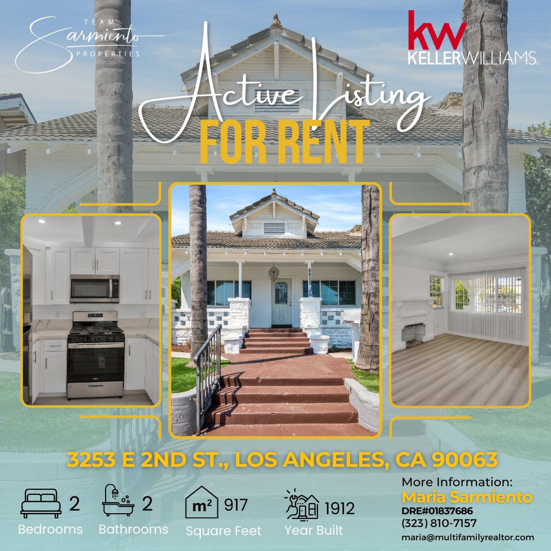 𝐓𝐄𝐀𝐌 𝐒𝐏 𝐉𝐔𝐋𝐘 𝐀𝐂𝐓𝐈𝐕𝐄 𝐋𝐈𝐒𝐓𝐈𝐍𝐆! Part 2

It's time to take a look again at our inventory and see what we have Active!  

If there's anything that catches your eye, know that we're only one DM away.

Maria F Sarmiento 
DRE#01837686 
(323)810-7157