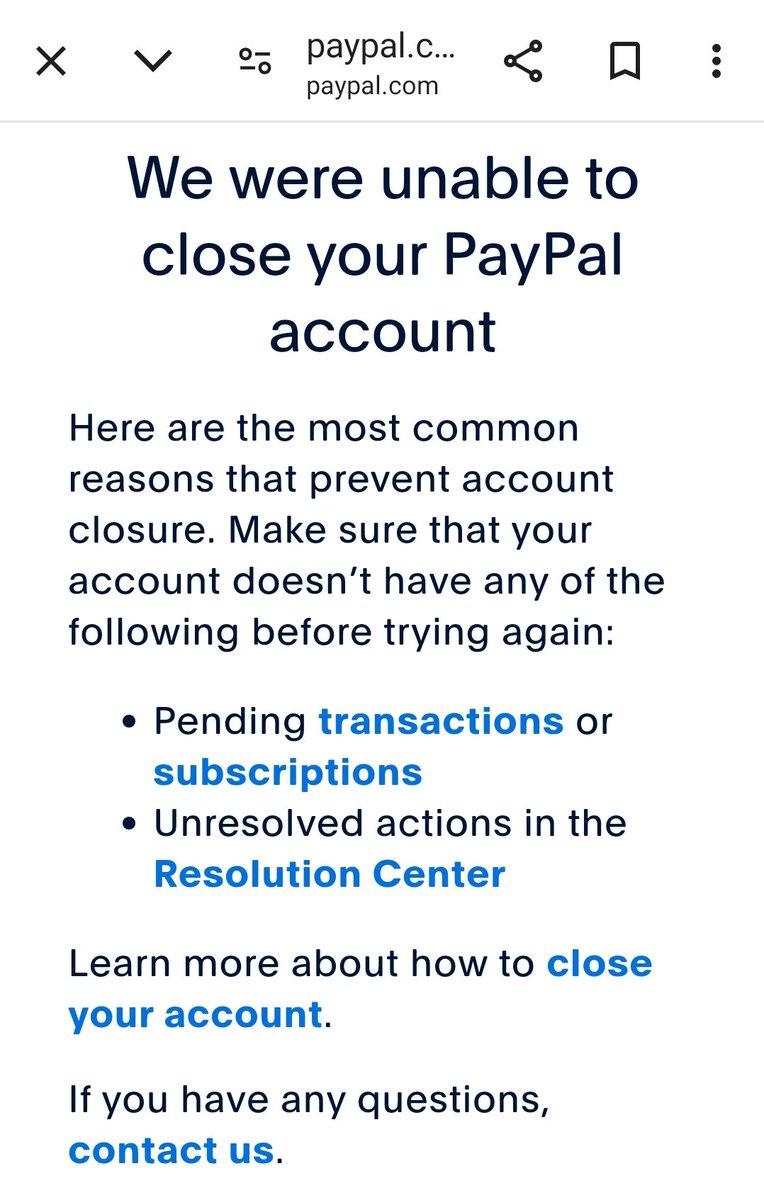 DisadvantaJESS's tweet photo. @AskPayPal  @paypal Close my account now! https://t.co/XEjPWutEob