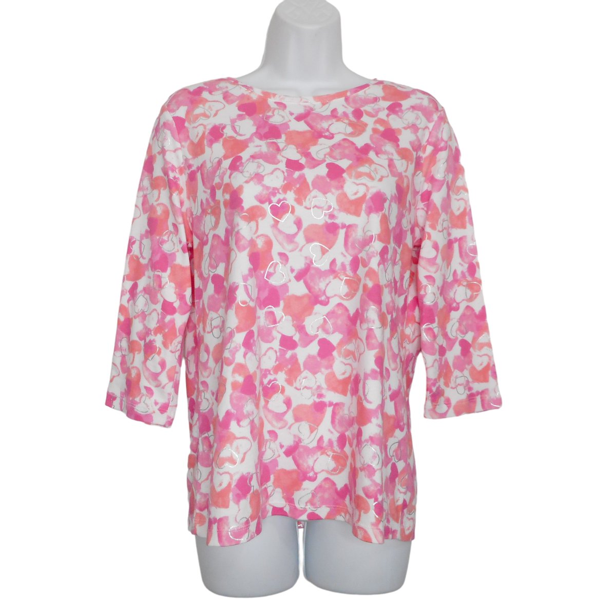 bevsshop's tweet image. Check out Studio Works Top Womens PM 3/4 Sleeve Crew Neck Silver Hearts Pullover Shirt #studioworks #womenstop #petites #petitesclothing #pullover #shirt #womensfashion #preloved #prelovedfashion #ebayfinds ebay.com/itm/1162149820… #eBay via @eBay