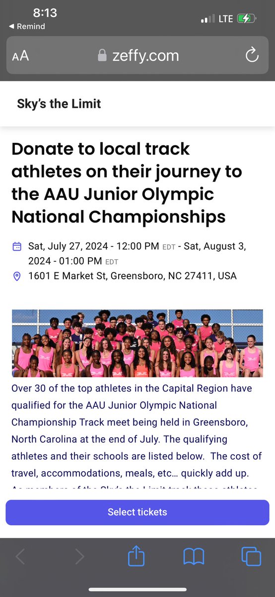 Support some of the best track athletes from all over  in the Capital Region compete against the best in country.   Click the link for more information
 zeffy.com/en-US/ticketin…
<a href="/dgazettesports/">Daily Gazette Sports</a> <a href="/TUSidelines/">James Allen</a> <a href="/RyJones11/">Coach Jones</a> <a href="/ShakerBlueBison/">ShakerAthletics</a> <a href="/MileSplitNY/">MileSplit NY</a> <a href="/carson_gambaro/">Carson Gambaro</a>