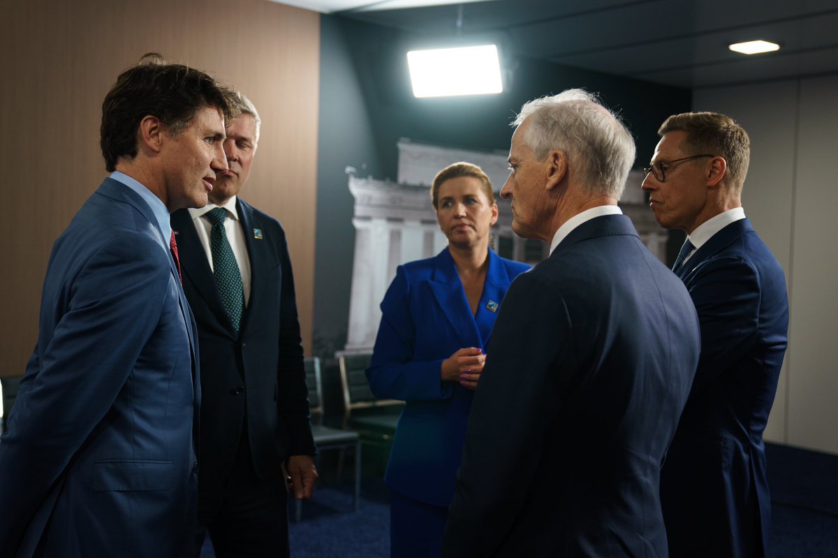 JustinTrudeau's tweet photo. Under @NATO, an attack on one nation is an attack on all of us.
This alliance creates stability, peace, and security. It keeps Canadians safe. https://t.co/b6BlWLNQuz