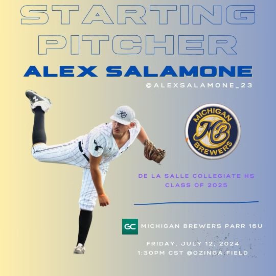 Come “catch” me at <a href="/OzingaField/">Ozinga Field</a> tomorrow 1:30pm CST