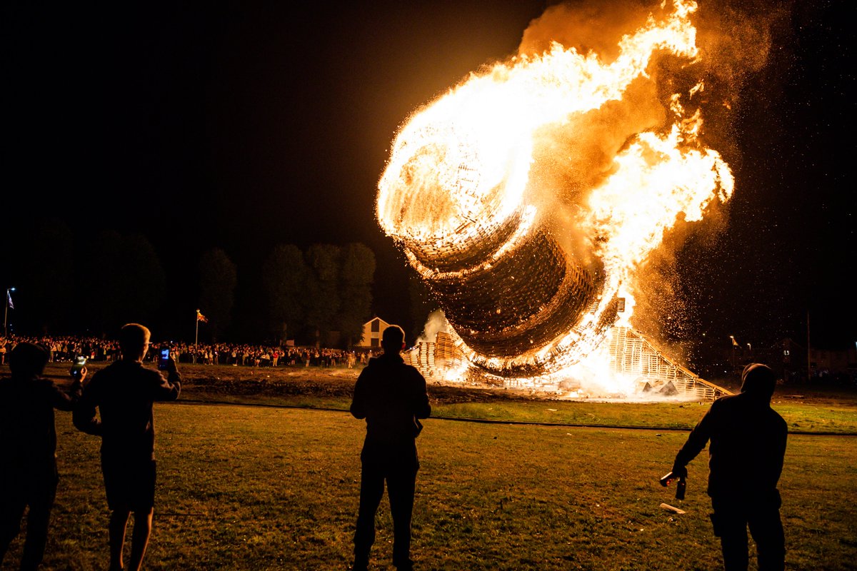 Fireworks and toppling bonfires at Ballycraigy on the 11th night. Catch all the images including The Twelfth parade from Carrick next week in the Antrim Guardian.
