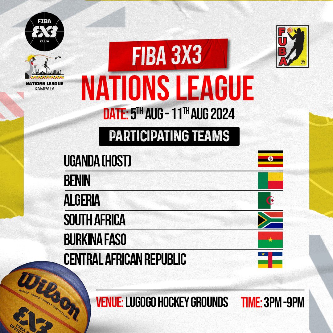3x3Ug's tweet photo. @JTJaguars_BBC Hey ya @JTJaguars_BBC , 

We will be hosting the FIBA 3X3 Africa Nations League , Kampala we balling 🏀

Follow us for all details 🇺🇬

You are invited, see ya! https://t.co/53EuEE1iCy
