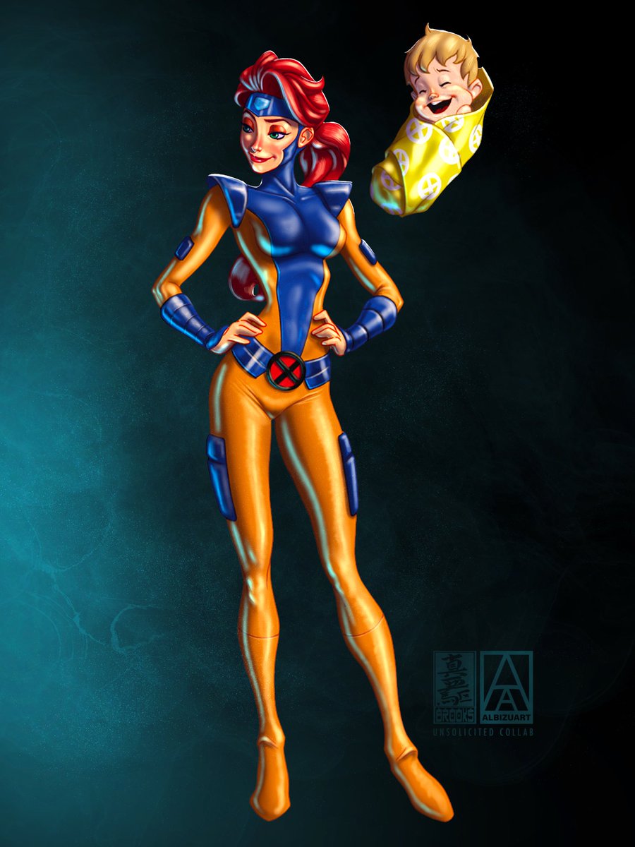 albizuR's tweet photo. Ongoing #unsolicitedcollab of @markbrooksart series “#Marvel #dFied #Xmen with #jeangrey #marvelgirl #nathansummers #renderingexercise over his. #disneyfied #markbrooks #markbrooksvariant #illustration #marvelcomics #havefundesigning #procreate #animation #procreatedreams https://t.co/HYkSF9wSks
