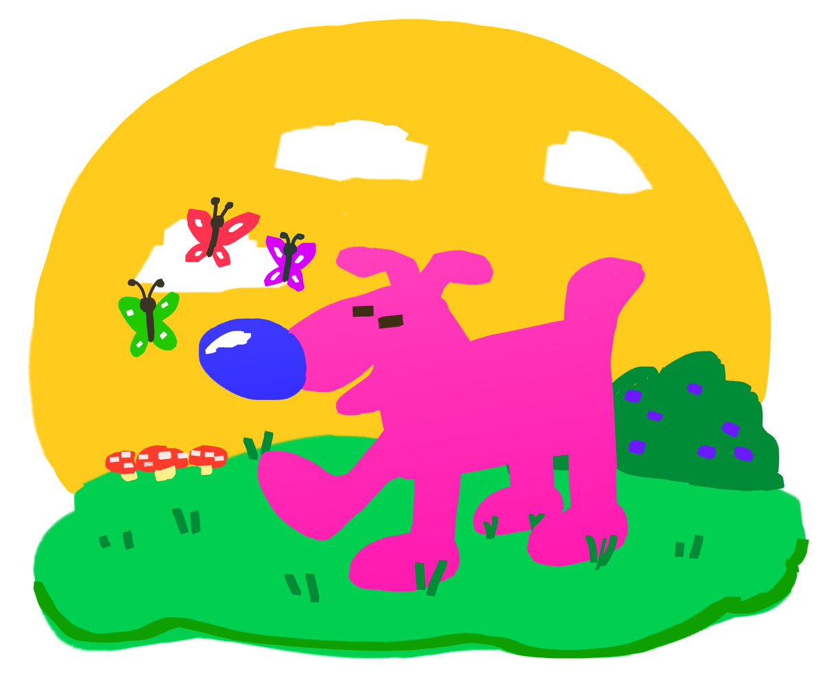 Dog art🍔 tweet media