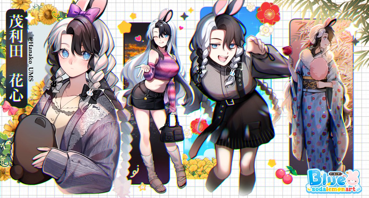 Blue_SodaArt's tweet image. Hanako 💜🤍
.
.
.
#อวดโฮมุ้ #OC #Commu