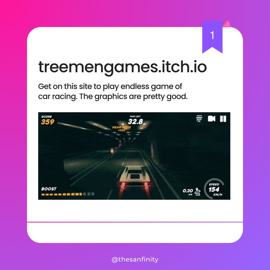 Sanfinityweb's tweet image. Crazy websites you need to check out in your boredom.
Follow us for more useful content!

#onlinegames #interestingwebsites #hiring #ITjobs #workfromhome #webdevelopment #websitedesigner