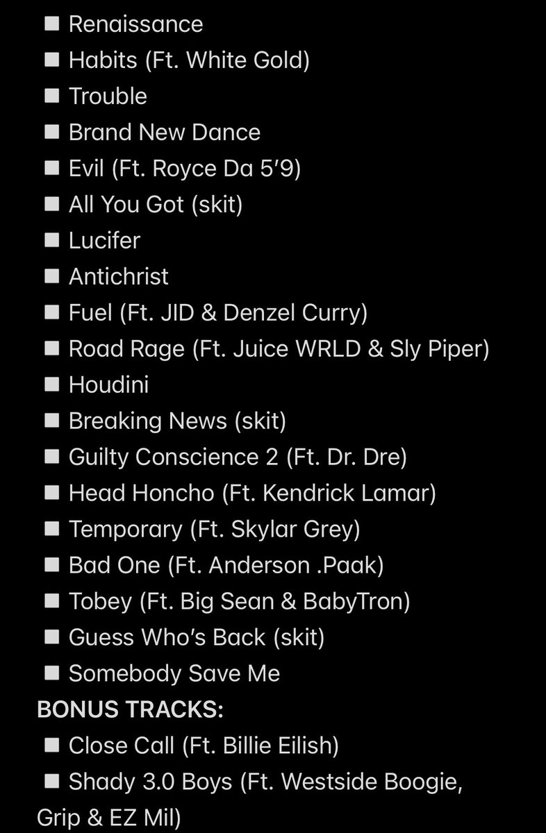 Scarletsinners's tweet photo. Eminem Just dropped ALBUM OF THE YEAR 💯🔥
#TheDeathOfSlimShady 

LISTEN TO HIM
Commander in Chief https://t.co/eoCWAEQQHh