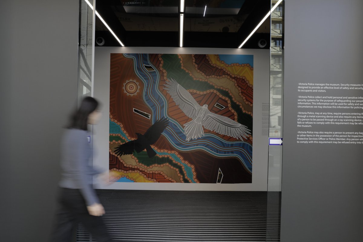 This week is National NAIDOC Week. Our museum includes important stories and histories, in the spirit of truth telling. It begins with an artwork by Gary Saunders, acknowledging the Country we are on - the traditional lands of Wurundjeri Woi Wurrung. and the story of our museum.