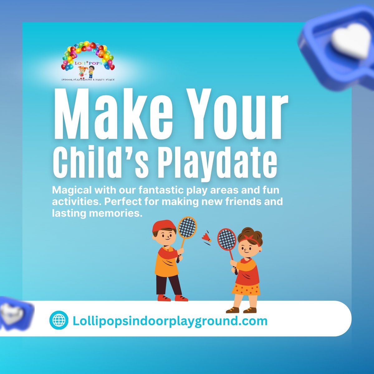 lollipopsindoor's tweet photo. 🧸 Magical Playdates at Lollipops! 🧸 Make your child’s playdate magical with our fantastic play areas and fun activities. Perfect for making new friends and lasting memories. 📞 Schedule now: 407-420-7019 Slots fill up quickly! 📸 Share your magical moments! https://t.co/kbzUGFs5hP