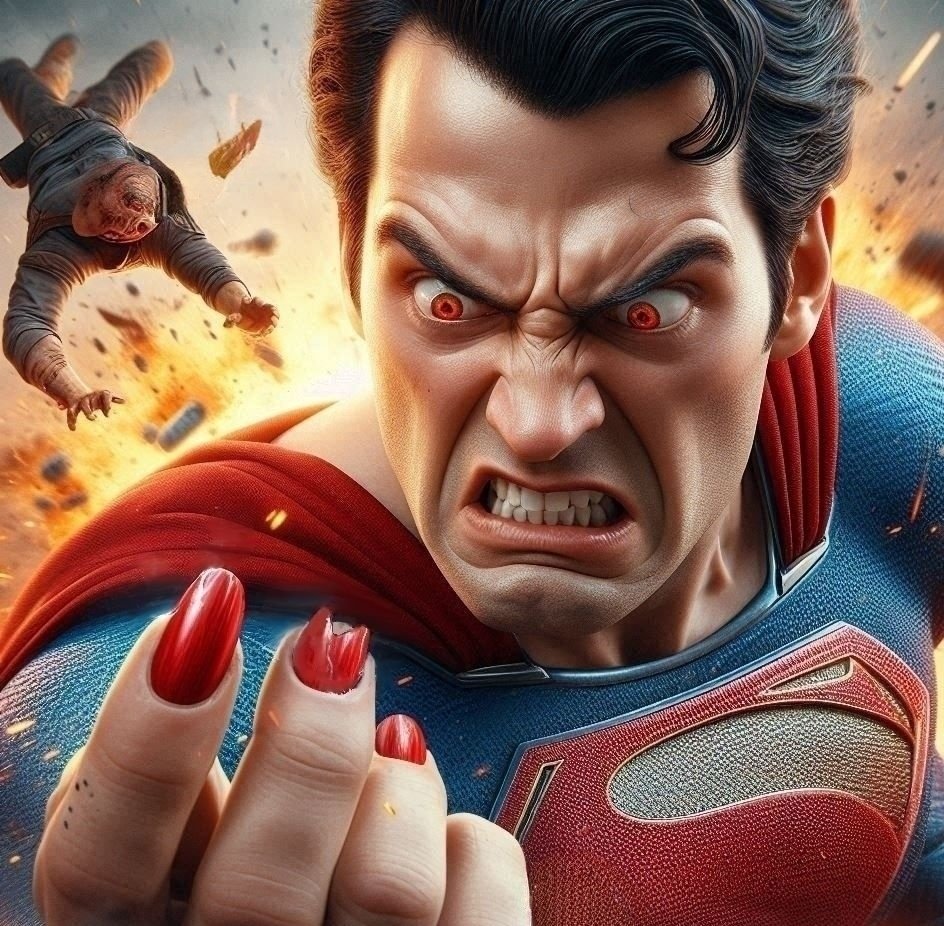 Nova_Visage_2's tweet image. A humorous collection (for a change🥴) - "Uncut" showcasing that life isn't always what it is.. Check it out frens 5/5 @ 2 Matic (1$)

'You broke my nail"
opensea.io/assets/matic/0…

#GM #humerous #superheros #Superman #SupportEachOthers