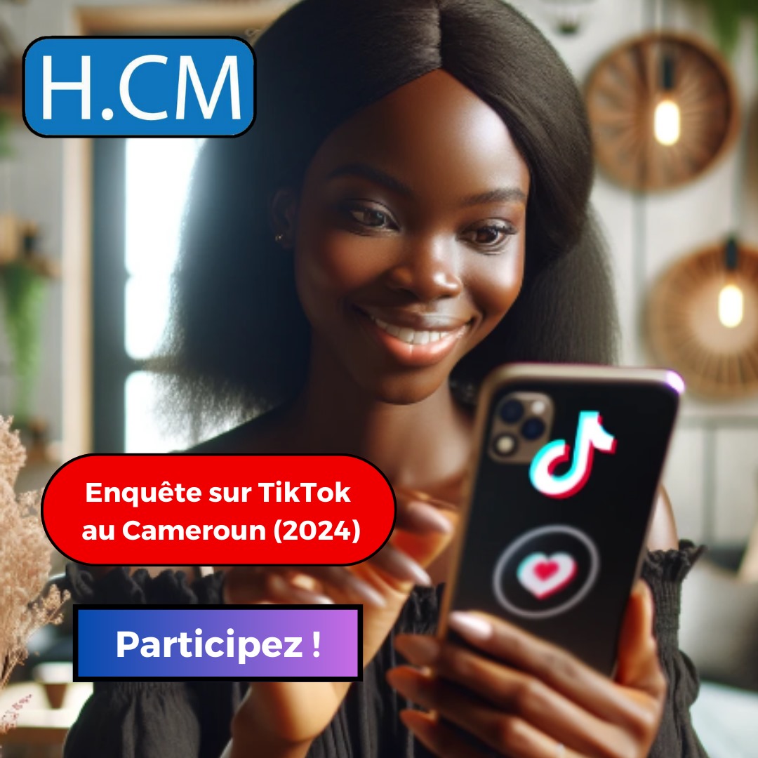 🎵📱 Passionnés de TikTok au Cameroun, votre avis compte ici bit.ly/TK2024CMR

Participez à notre étude sur l'utilisation de TikTok en 2024 et courez la chance de gagner une formation en ligne sur le Community Management. 🚀