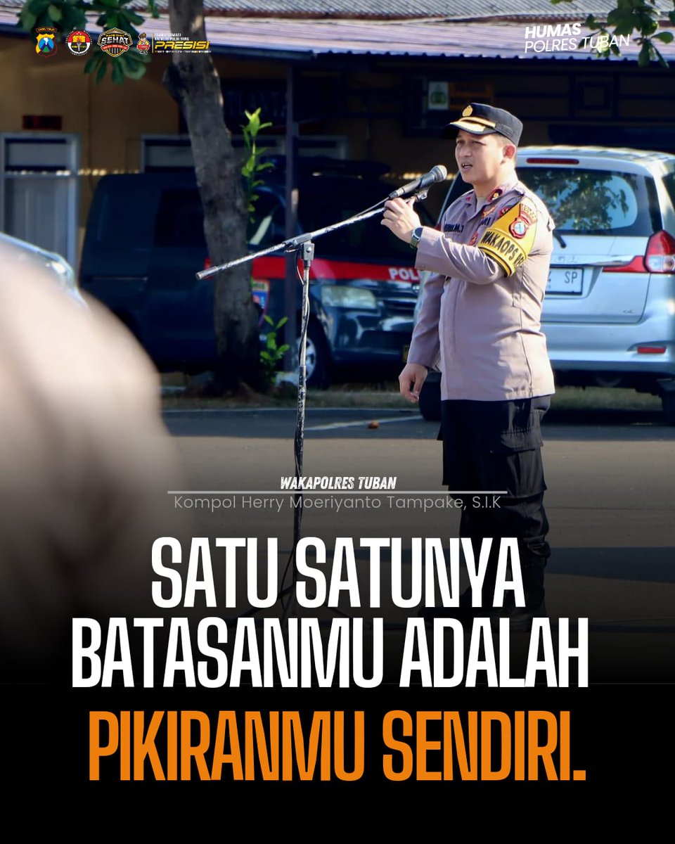 Satu-satunya batasanmu adalah pikiranmu, kalau bahasa Jepangnya "Anata no yuiitsu no genkai wa anata no kokorodesu".
Artinya adalah bahwa kita sering kali membatasi diri kita sendiri dengan pemikiran negatif atau kepercayaan diri yang rendah.
@divisihumaspolri
<a href="/humaspoldajatim/">𝐇𝐔𝐌𝐀𝐒 𝐏𝐎𝐋𝐃𝐀 𝐉𝐀𝐖𝐀 𝐓𝐈𝐌𝐔𝐑</a>