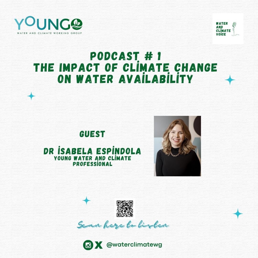 waterclimatewg's tweet photo. Podcast:Water and Climate Voice
Episode 1:The Impact of Climate Change on Water Availability 

In this insightful episode,we discussed how climate change is affecting global water resources and water availability as well as key policy approaches aimed at addressing these impacts. https://t.co/aotKuSJDxd