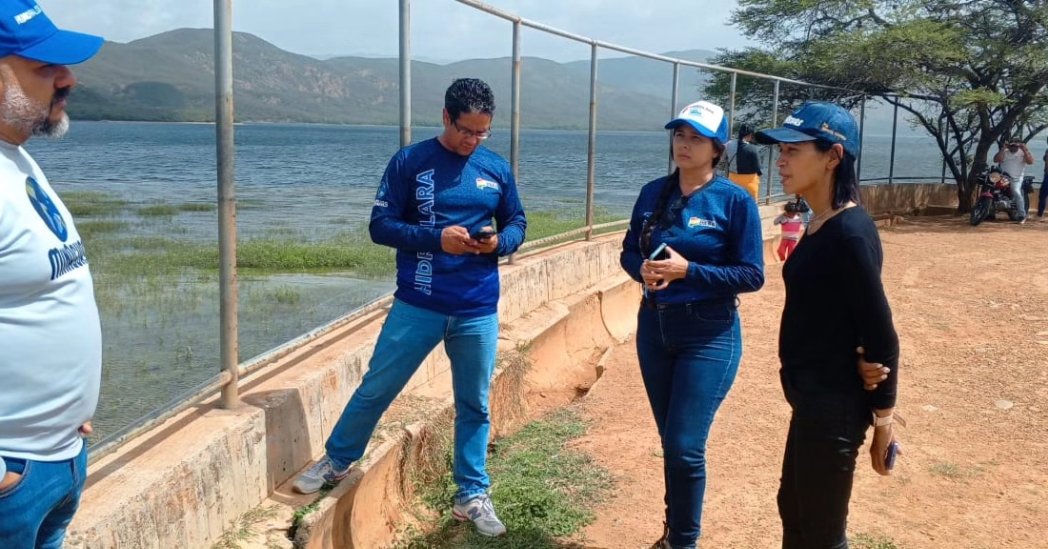 Julio | 
Municipio Morán 
Gracias a las respuestas del presidente <a href="/NicolasMaduro/">Nicolás Maduro</a> 
Hoy tuvimos la visita de la viceministra de servicio de agua potable y saneamiento, la Ing. Yesenia Moreno, a las instalaciones del embalse Dos Cerritos
<a href="/NicolasMaduro/">Nicolás Maduro</a>