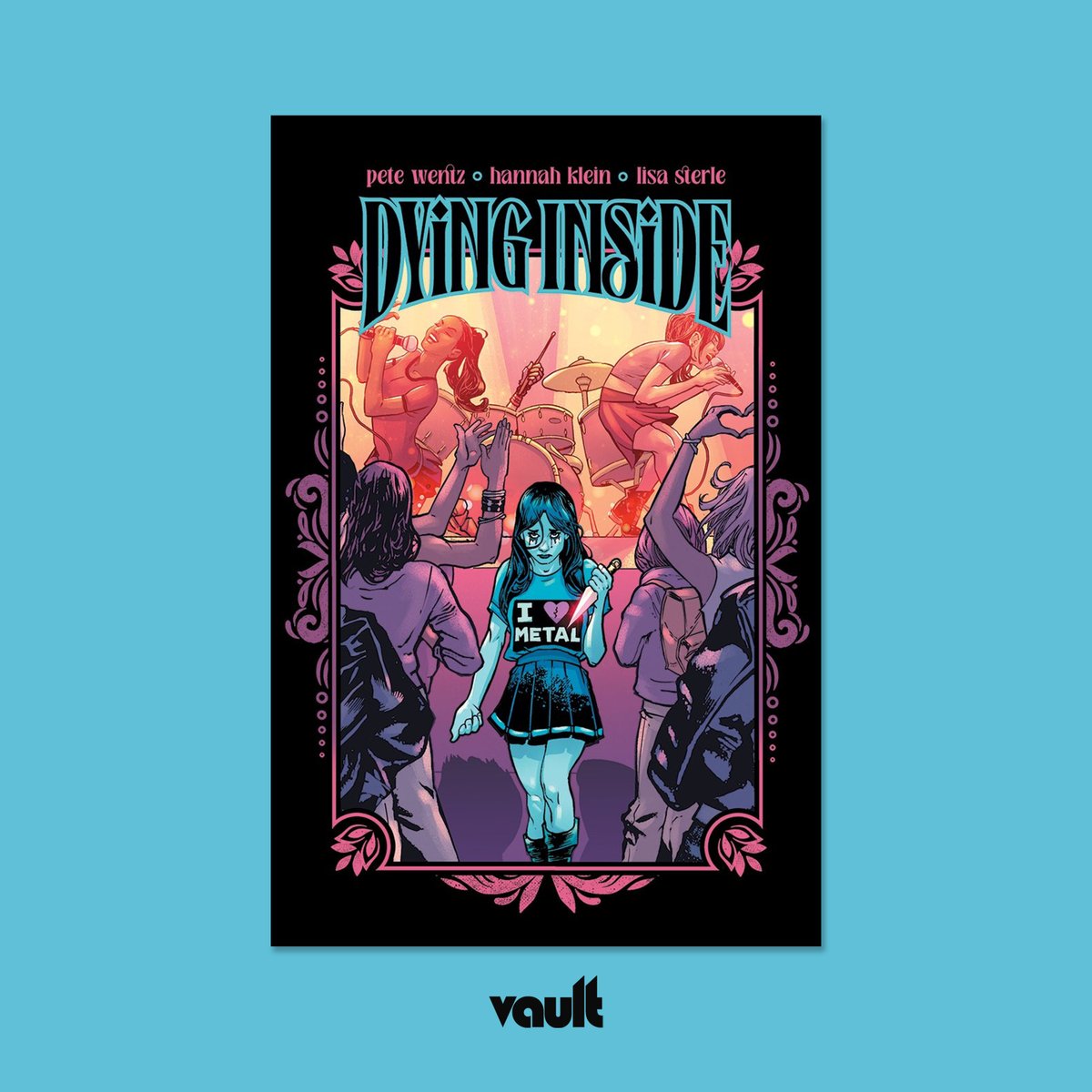 Tiny Soprano (@porrafabizinha) on Twitter photo I had the pleasure to color this exclusive comic book store cover for Dying Inside, the new graphic novel from <a href="/falloutboy/">Fall Out Boy</a>’s <a href="/petewentz/">pw</a>, <a href="/HannahHKlein/">Hannah Klein</a> and <a href="/lisa_sterle/">Lisa Sterle</a>. Drawn by legendary Nathan Gooden
A huge thank you to <a href="/thevaultcomics/">Vault Comics</a>. You’re making my 15-year-old self proud! I had the pleasure to color this exclusive comic book store cover for Dying Inside, the new graphic novel from <a href="/falloutboy/">Fall Out Boy</a>’s <a href="/petewentz/">pw</a>, <a href="/HannahHKlein/">Hannah Klein</a> and <a href="/lisa_sterle/">Lisa Sterle</a>. Drawn by legendary Nathan Gooden
A huge thank you to <a href="/thevaultcomics/">Vault Comics</a>. You’re making my 15-year-old self proud!