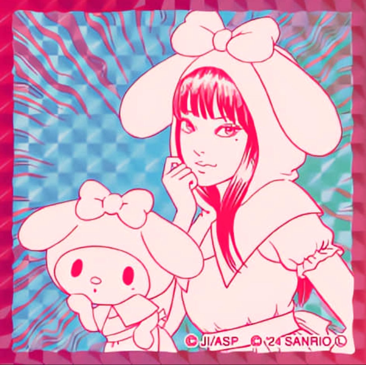 shoujocrave's tweet photo. "Tomie" illustrations from the Junji Ito x Sanrio collaboration https://t.co/LXHGHNgNWK