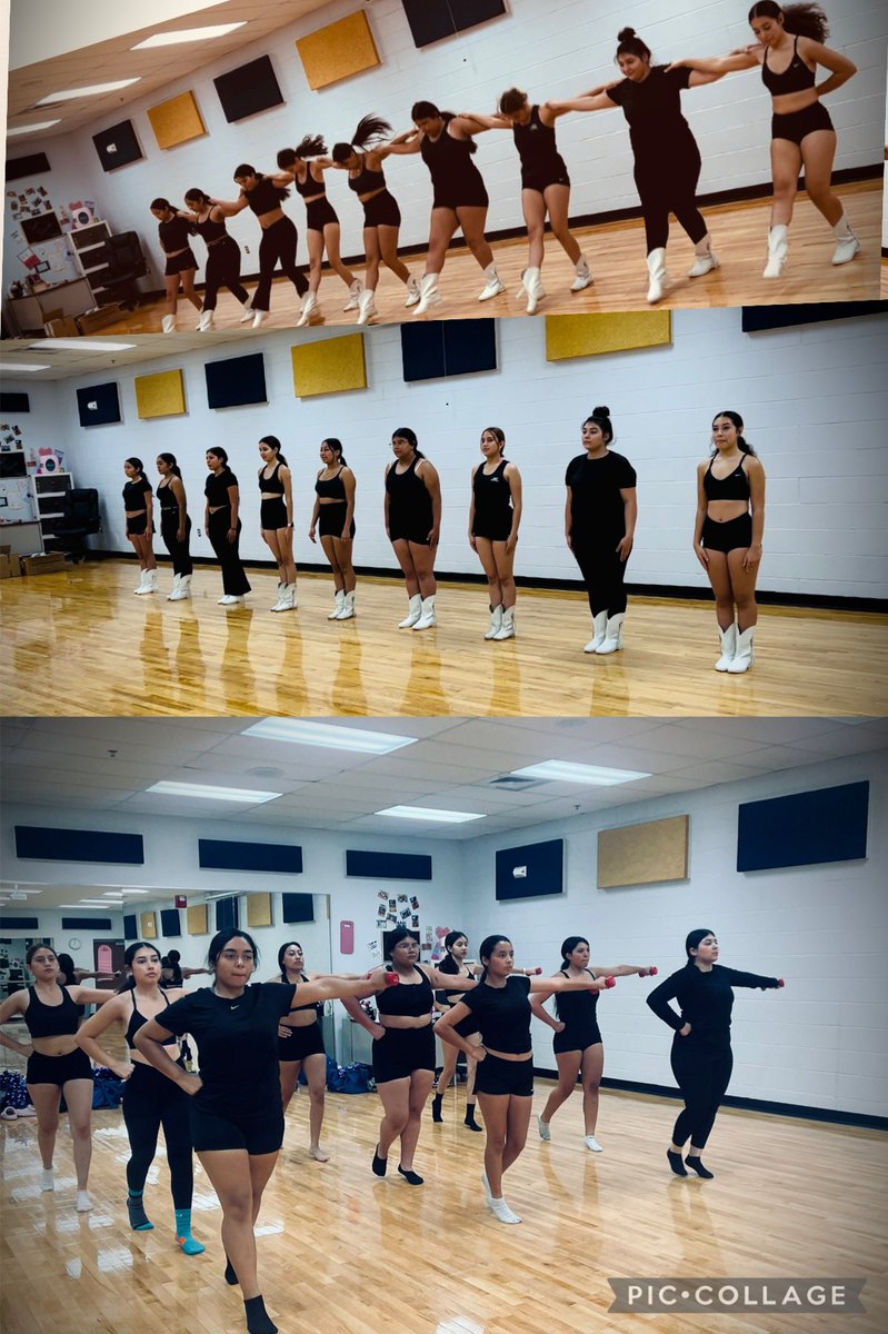 Working in our stability , balance and core support! #KickLineReady #MarchingReady  #GoStarlettes 💛💙🤍